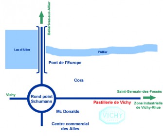 plan d'acces Pastille Vichy